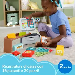 Registratore di Cassa Fisher-Price con Suoni e Accessori 2+ Anni - Primi giochi