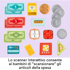 Registratore di Cassa Fisher-Price con Suoni e Accessori 2+ Anni - Primi giochi