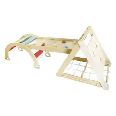 Centro Multididattico Per Bambini In Legno 6 in 1 - Percorsi psicomotori