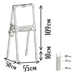 Lavagna In Legno A Cavalletto Doppia Facciata - lavagne banchi scuola