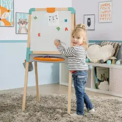 Lavagna In Legno A Cavalletto Doppia Facciata - lavagne banchi scuola