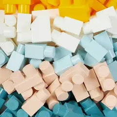 Sacca Costruzioni 60 Pezzi Colori Tenui - Tricicli e primi passi