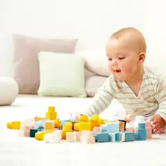 Sacca Costruzioni 60 Pezzi Colori Tenui - Tricicli e primi passi