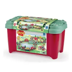 Circuito Treno con Pista e Stazione – Set Completo da Costruzione per Bambini - Costruzioni in plastica