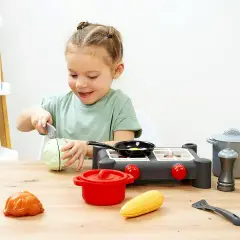 Toy Cooker Set with Kitchen Accessories - Plastic Constructions