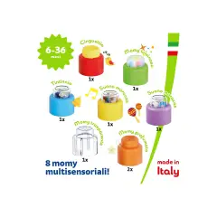 Quercetti Momy Soft: 8 Mattoncini Morbidi per Bambini - Costruzioni in plastica