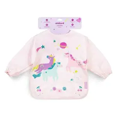 Bavaglino Impermeabile Soft Biby Fantasia Unicorno Rosa - pappa