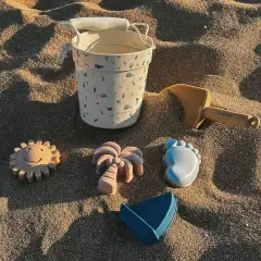 Bamboom Set Spiaggia Morbido Secchiello Con Accesori  Print Sealife - estivo mare