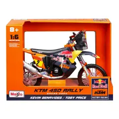 Moto 1:6 Redbull Ktm 450 Rally Dakar 2024 - Veicoli, garage e piste