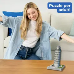 Puzzle 3D Iconics Torre Di Pisa Led - Puzzle in cartone