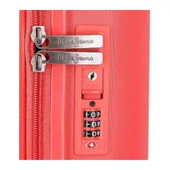 Pepe Jeans Highlight Trolley Abs 55cm 4 Ruote Corallo - regalo e gadget valigeria