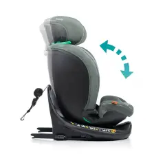 Seggiolino Auto Kanda I-Size Jet Black Girevole 40-150cm - bambini 40-150 cm (0-12 anni)