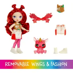 Rainbow High Littles Rainbow Fantrasy Fairies Doll - Apple Red - collezionabili bambina