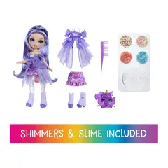 Rainbow High Rainbow Shimmers Con Slime Fashion Doll - Violet Purple - collezionabili bambina