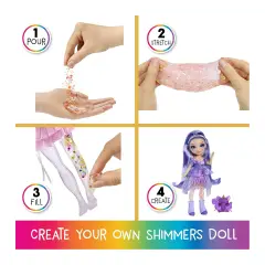 Rainbow High Rainbow Shimmers Con Slime Fashion Doll - Violet Purple - collezionabili bambina