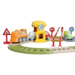 Chicco Trenino Elettronico ECO+ con 34 Accessori e Binari Modulari - Veicoli, garage e piste