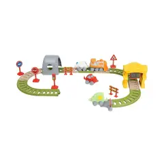 Chicco Trenino Elettronico ECO+ con 34 Accessori e Binari Modulari - Veicoli, garage e piste