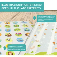 Chicco Tappeto Gioco 2in1 Extra Large 200x180 Double Face - Primi giochi
