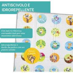 Chicco Tappeto Gioco 2in1 Extra Large 200x180 Double Face - Primi giochi