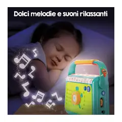 Carotina Baby Radiolina con Bluetooth, Storie, Luci e Musica - Primi giochi