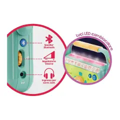 Carotina Baby Radiolina con Bluetooth, Storie, Luci e Musica - Primi giochi