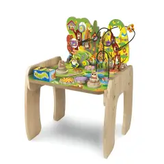 Tavolo Attività in Legno Montessori Cresce con Te 1+ Anno - Primi giochi