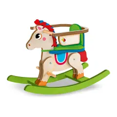 Cavalluccio a Dondolo Montessori in Legno My Baby Pony - Primi giochi