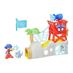 Spidey Water Web Pirate Island - action figures and accessories