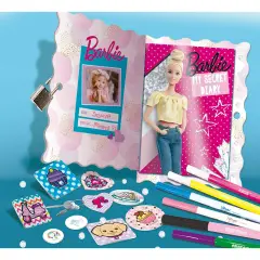 Barbie Secret Diary with Padlock, Stickers and Special Markers - Creativity