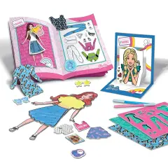 Barbie Fashion Coloring – Zainetto con Libretto, Stencil e Adesivi - creatività