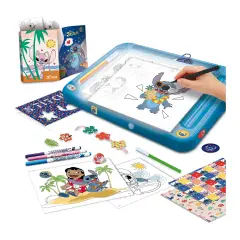 Stitch Drawing School - Bright Coffee Table with Stencils and Markers - creativity