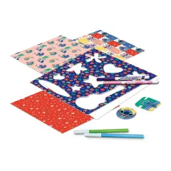 Stitch Drawing School - Bright Coffee Table with Stencils and Markers - creativity