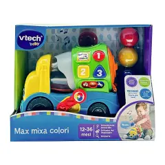 VTech Max Mixa Colori | Camioncino Interattivo Parlante e Musicale 12-36 Mesi - Primi giochi