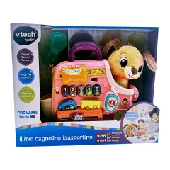 VTech Il Mio Cagnolino Trasportino Interattivo | Peluche e Accessori Educativi - Primi giochi