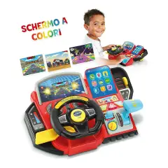 VTech Volante Turbo Pilota | Simulatore di Guida Bambini 20 Giochi Educativi - giochi elettronici