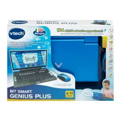 VTech Bit Smart Genius Plus Blu | Computer Didattico Bilingue 164 Attività - giochi elettronici