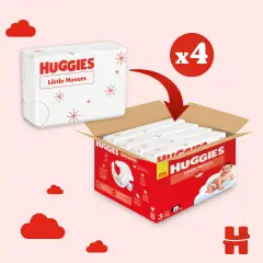Huggies Little Movers Taglia 3, 168 Pannolini Disney Ultra Dry - pannolini e salviettine