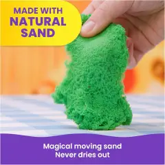 Kinetic Sand Squish Pizza Set, 452g Sand 5 Tools 5+ Years - creativity