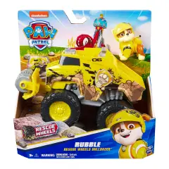 Paw Patrol Rescue Wheels Rubble – Bulldozer Trasformabile 3+ - action figures ed accessori