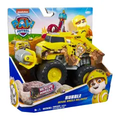 Paw Patrol Rescue Wheels Rubble – Bulldozer Trasformabile 3+ - action figures ed accessori
