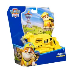 Paw Patrol Bulldozer Rubble - Construction Vehicle with Character 3+ - action figures and accessories