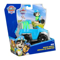 Paw Patrol Veicolo Salvataggio Rex – Giocattolo Ecologico con Personaggio 3+ - action figures ed accessori