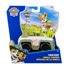Paw Patrol Jungle Cruiser Tracker 2025 – Veicolo e Personaggio - action figures ed accessori