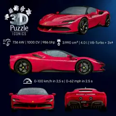Puzzle 3D Ferrari Stradale SF90 New - puzzle 3d