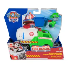 Paw Patrol Fire Rescue Rocky – Autocisterna con Tenaglia 3+ - action figures ed accessori