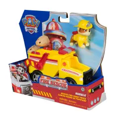 Paw Patrol Fire Rescue Rubble – Camion Ribaltabile 3+ - action figures ed accessori