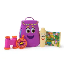 Dora l’Esploratrice Zaino Avventura con Mappa, Binocolo e Bussola - collezionabili bambina