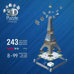 Puzzle 3D Iconics Tour Eiffel Led - puzzle 3d