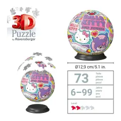 Puzzle 3D Ball Hello Kitty - puzzle 3d