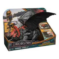 Dragons Drago Morte Rossa Furia Divoratrice da 28 cm con Sdentato - action figures ed accessori